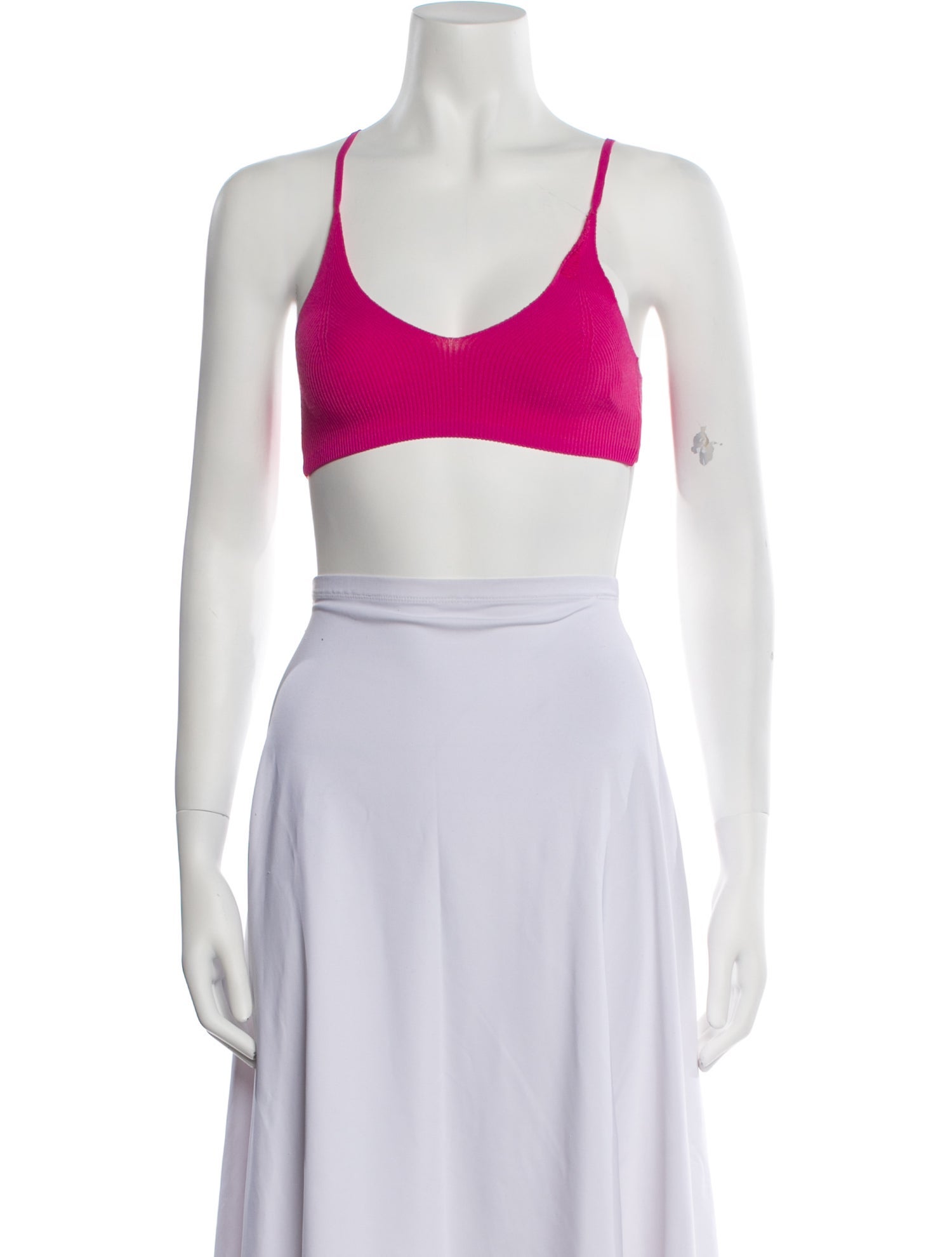 Jacquemus Scoop Neck Sleeveless Crop Top